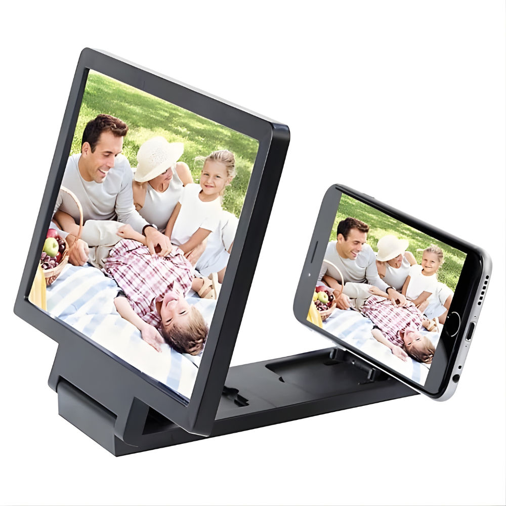 HD Mobile Screen Magnifier – 3D Enlarged Viewing Display