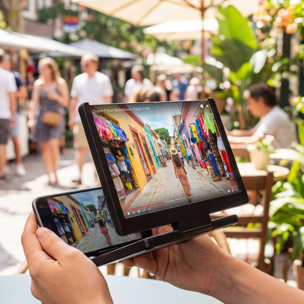 HD Mobile Screen Magnifier – 3D Enlarged Viewing Display