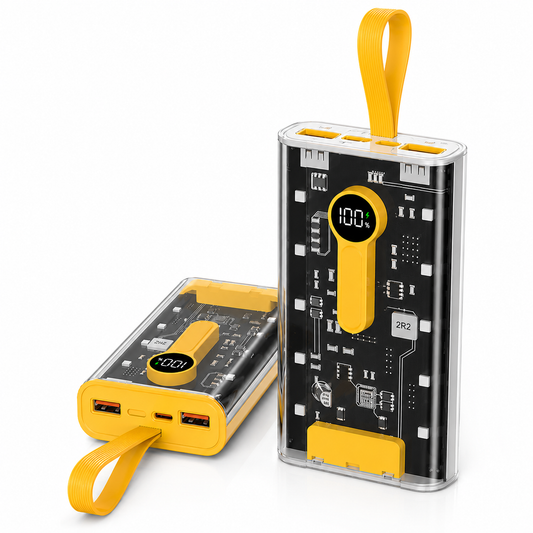 66W Fast Charging Power Bank 20000mAh – Digital Display & Dual USB Output