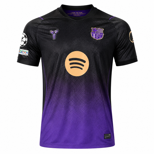 Black & Purple Printed Football Jersey – Premium Style