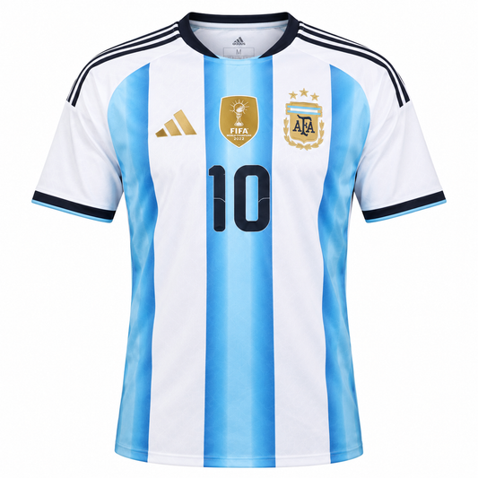Argentina #10 Premium Football Jersey – Sky Blue & White embroided