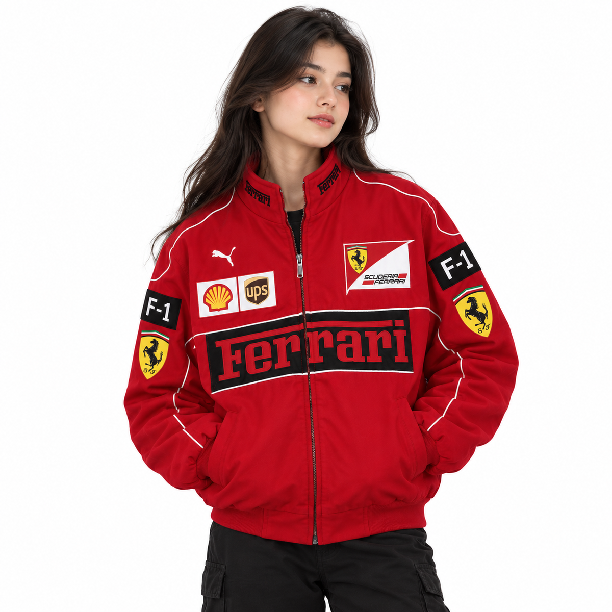 Red Motorsport Racing Track Jacket – Premium Sporty Style