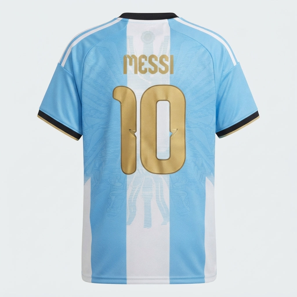 Argentina Messi Special Edition Premium Football Jersey – Sky Blue & White