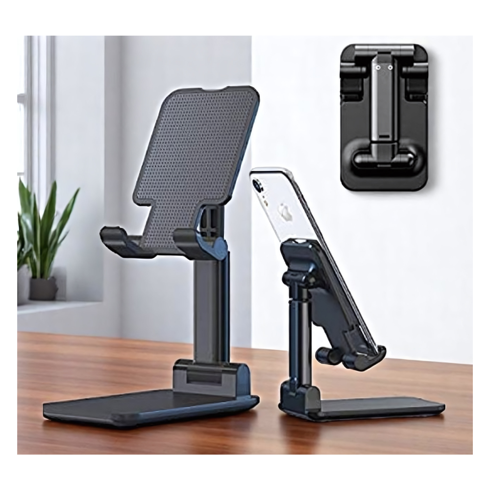 Premium Steel Adjustable Phone Stand – Heavy Duty Desk Holder