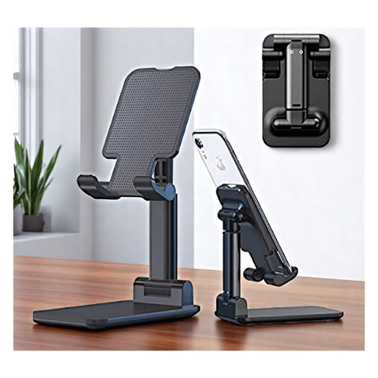 Premium Steel Adjustable Phone Stand – Heavy Duty Desk Holder