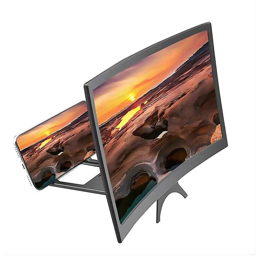 12 Inch Curved Mobile Screen Magnifier – HD Phone Screen Enlarger | Cinema Experience