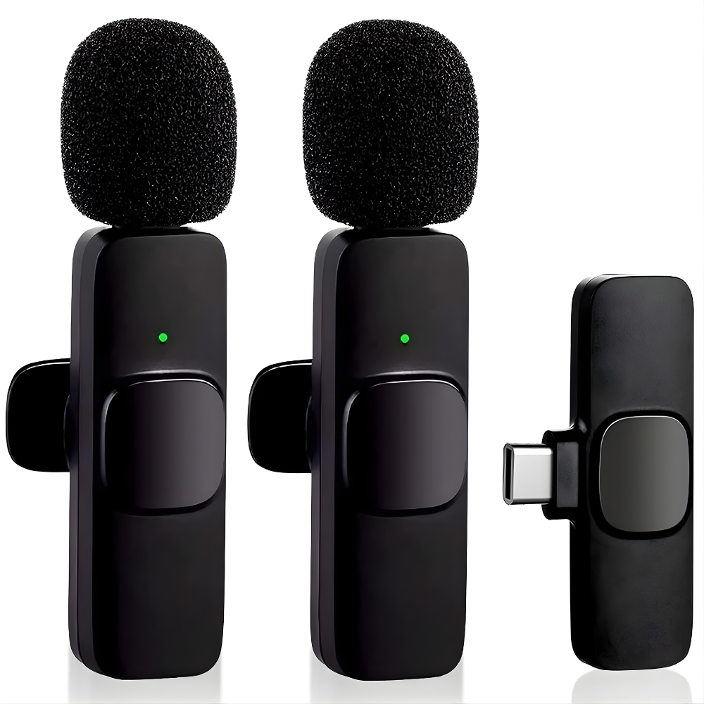 Wireless Lavalier Microphone – Compatible with Android & iPhone